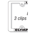 Steel License Plate Frames w/ Chrome Finish (1/2"x10" Panel)